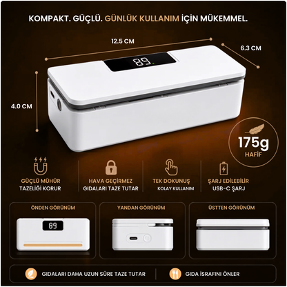 Mühürcüm® Şarjlı Poşet Kapatıcı